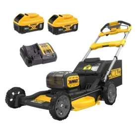 DeWalt DCMWSP156W2 / Aku sekačka na trávu s pojezdem / 2x18V / Šířka záběru: 53 cm / až 1340 m2 / koš 67 l / 2x 8.0 Ah (DCMWSP156W2)