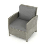 Zahradní sestava 140x70x60cm, polyratan, šedá, AZS-A1719 GREY