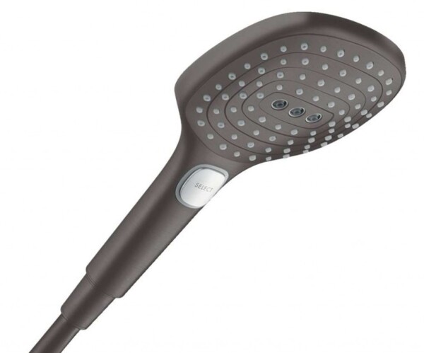 HANSGROHE - Raindance Select E Sprchová hlavice, 3 proudy, EcoSmart+, kartáčovaný černý chrom 28729340