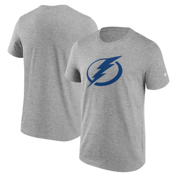 Fanatics Pánské tričko Tampa Bay Lightning Primary Logo Graphic T-Shirt Sport Gray Heather Velikost: