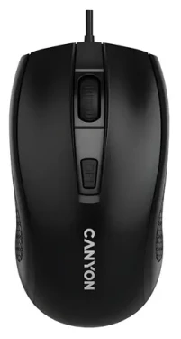 CANYON M-4 černá / Myš optická / USB / 1600 dpi / 4 tlačítka / symetrická (CNE-CMS4)