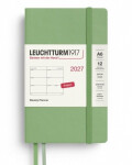 Týdenní plánovač Sage, Pocket A6 2027, anglicky