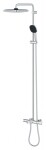 GROHE - Vitalio Comfort Sprchový set s vanovým termostatem, 25x25 cm, 2 proudy, chrom 26984001