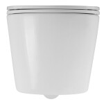 Erga Vento, závěsná WC mísa 490x365x365mm, Tornado 2 + toaletní sedátko s pomalým zavíráním, bílá, ERG-V03-VENTO-TO2-WH
