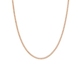 Náhrdelník se zirkony Valérie Rose Gold - tennis řetízek, Zlatá 36 cm + 5 cm (prodloužení)