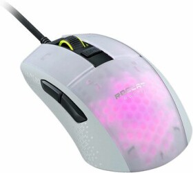 ROCCAT Burst Pro bílá / Optická herní myš / 16000 DPI / 6 tlačítek / USB / 1.8 m (ROC-11-746)