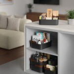 Stohovatelný organizér 35,5x24,5 cm Umbra BELLWOOD - černý/ořechový