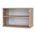 Nábytek Mikulík Skříň horní závěs. se sklem - program sektor č.12 (hl. 34,5 cm) Rozměry: (š x h x v): 60 x 34,5 x 60 cm