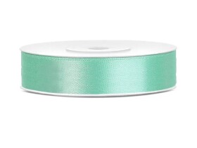 PartyDeco PartyDeco Mátově zelená stuha 12 mm x 25 m (1 ks)