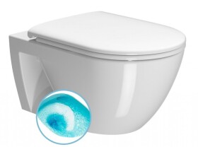 GSI - PURA ECO závěsná WC mísa, Swirlflush, 36x55cm, bílá ExtraGlaze 880711