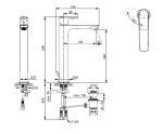 IDEAL STANDARD - Connect Air Umyvadlová baterie Slim s výpustí, BlueStart, chrom A7026AA