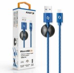 Aligator Datový kabel premium 2A,MicroUSB,modrý DATKP13