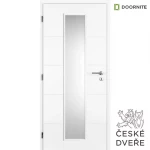 Interiérové dveře Quatro Linea Sklo Bílé 70L