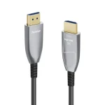 Hama 202036 optický aktivní HDMI kabel 8K Ultra High Speed 15 m stříbrná (202036)