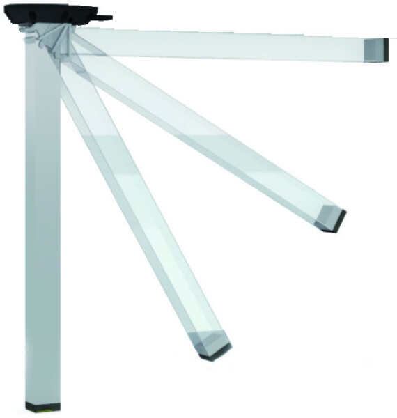 Mila Design sklopná stolová noha stříbrná :: 50mm (399837)