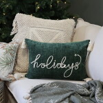 Chic Antique Povlak na polštář Aix Holidays Moss 50 × 35 cm, zelená barva, textil