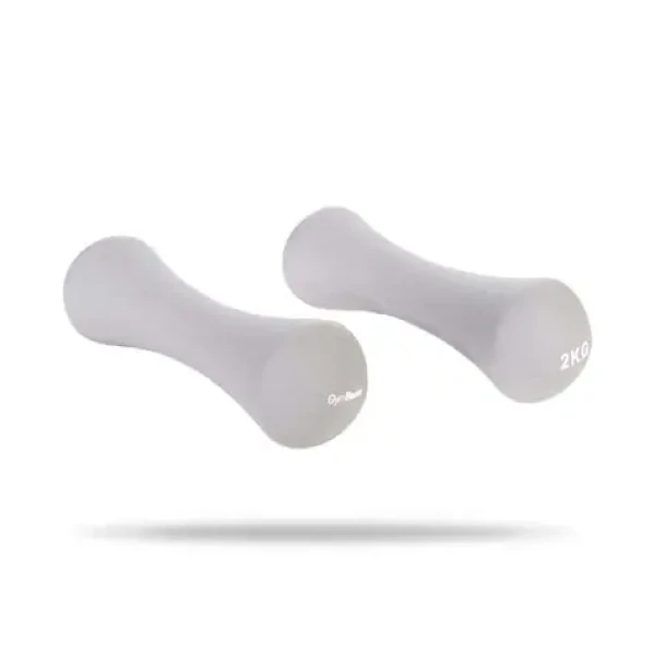 Neoprenové činky 2 x 2 kg - GymBeam (20 x 2,8 g, šedá) (48967-1-2x2000g)