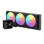 Gamemax Glacier 360 LCD černá / Vodní chladič CPU / AIO / 3x 120 mm / LCD displej (GLACIER 360 LCD BK)