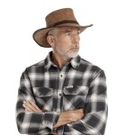 Bushman Pánský a dámský klobouk Airflow, hnědý L