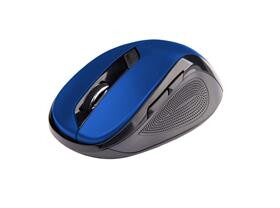 C-TECH WLM-02 černo-modrá / Bezdrátová myš / 1600DPI / 6 tlačítek / USB nano receiver (WLM-02B)