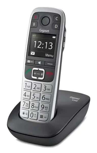 Gigaset E560 platinová / DECT bezdrátový telefon (S30852-H2708-B101)