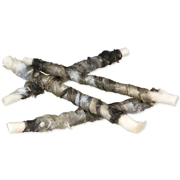 TRIXIE Pochoutka DentaFun buvolí kůže s rybou / 12 cm / 10 ks (G14-31387)