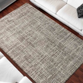 DumDekorace Moderní jednobarevný béžový koberec do obývacího pokoje cm