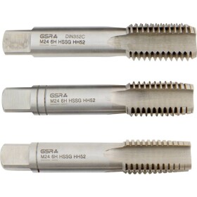 GSR B00105320 ruční závitník metrický M27 DIN 352 HSS-G 3 ks