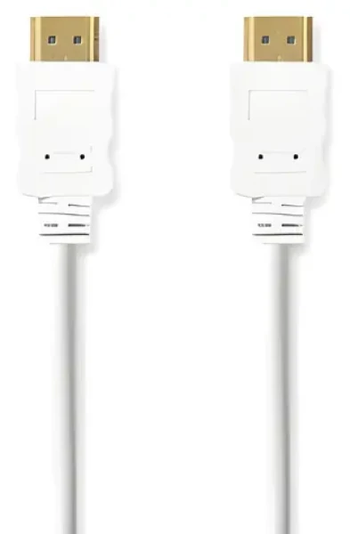 Nedis HDMI - HDMI bílá / Kabel / Ethernet / ARC / 4K 30Hz / 2 m (CVGB34000WT20)