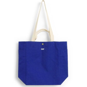HAY Bavlněná taška Tote Bag Medium Electric Blue, modrá barva, textil