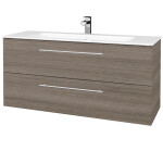 Dřevojas - Umyvadlová skříňka GIO SZZ2 120 - D03 Cafe / Úchytka T02 / D03 Cafe 406547B
