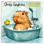 Nástěnný poznámkový kalendář 2026 NOTIQUE - Rozverné kapybary, 30 x 30 cm