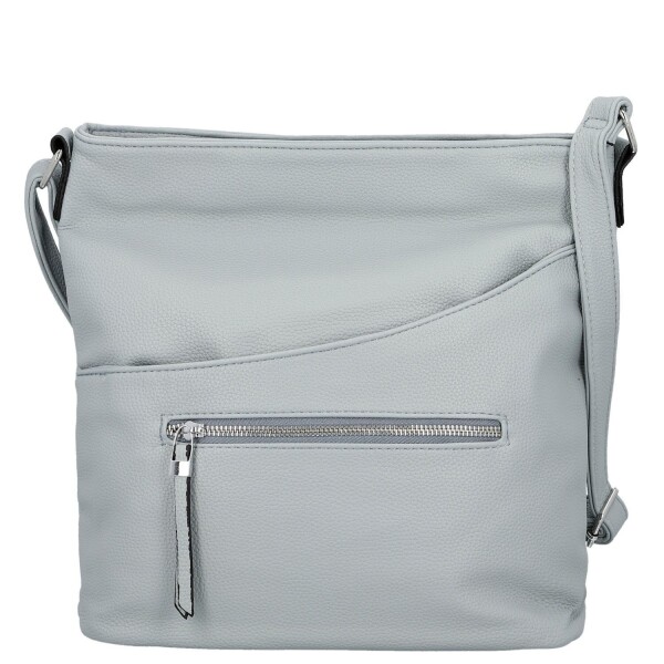 Trendy dámská koženková crossbody kabelka Lima, světle modrá