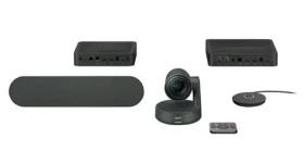 Logitech RALLY černá / konferenční kamera + stolní mikrofon + reproduktor + rozbočovač (960-001237)