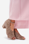 Dámské Semišové Boty Na Podpatku Maciejka Tmavě Béžové 06893-10 40