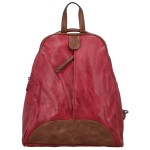 Trendy dámský koženkový kabelko-batůžek Lykos, vínový