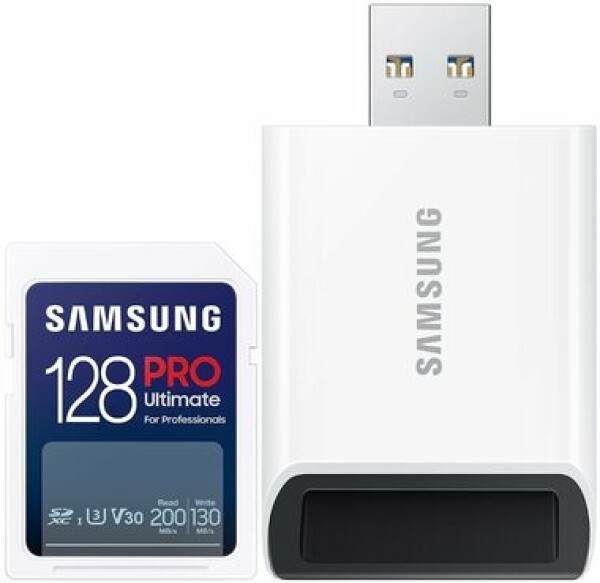 SAMSUNG SDXC PRO ULTIMATE 128GB + adaptér / SDXC /USB 2.0 / Class 10 (MB-SY128SB/WW)