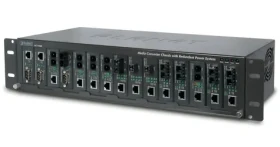 Planet MC-1500R / Rackové šasi pro media konvertory / 15 slotů / 19" / redundantní napájení (MC-1500R)