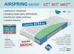 Materasso Matrace AIRSPRING SENIOR ROZMĚR: 180 x 210 cm - ATYP
