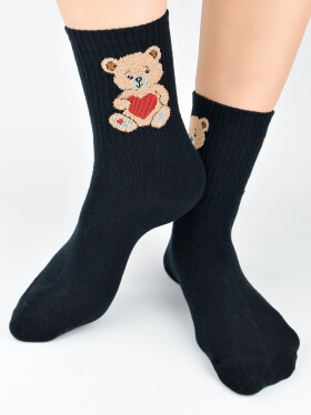 Noviti SB 150 Ponožky Teddy Bear 35-42 černá 39-42