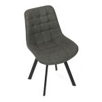 Jídelní židle, šedá, látka vintage, HC-V3066 GREY3