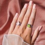 Emporial stříbrný prsten GU-DR10789R-SILVER-ROSEQUARTZ-TOPAZ Velikost: 9 (EU: 59-60)
