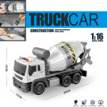 Mamido Auto míchačka na beton se zvuky a světly 1:16 bílá