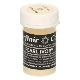 Pastelová gelová barva Sugarflair (25 g) Pearl Ivory