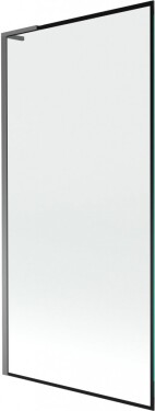 MEXEN/S - Next L vanová zástěna FIX 90 x 150, černá vzor, grafit metal 895-090-000-03-70-95