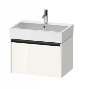 DURAVIT - Ketho.2 Umyvadlová skříňka 44x68x46 cm, 1 zásuvka, lesklá bílá K25076022220000