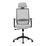 Kancelářská židle, synchronní mechanismus, šedá síťovina, KA-V3329 GREY