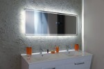 SAPHO - GEMINI zrcadlo s LED osvětlením 140x55cm GM140