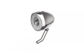 Osvětlení přední CTM Retro I, 1LED, bateriové, stříbrné