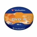 Verbatim DVD-R 4.7 GB 16x 10-spindl RETAIL / 120min (43729)